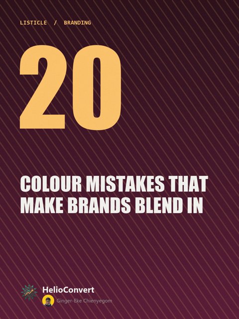 20 Colour Mistakes That Make Brands Blend In