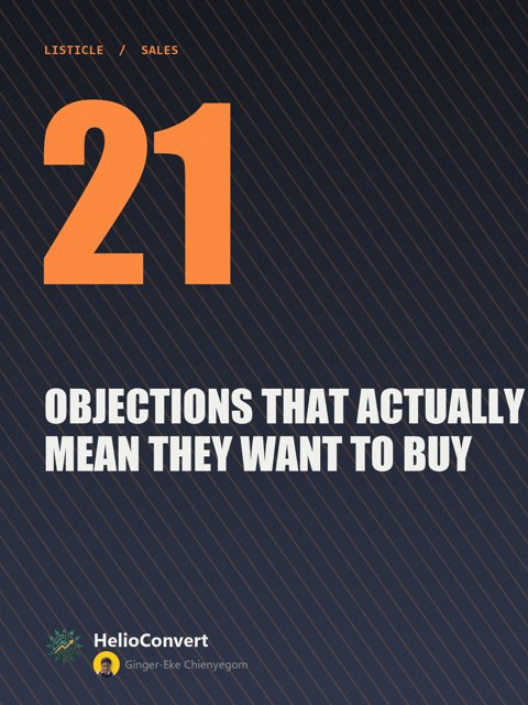 21 Objections That Actually Mean They Want to Buy