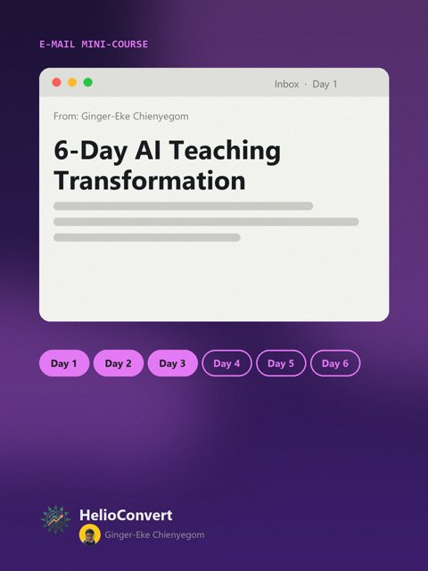 6-Day AI Teaching Transformation