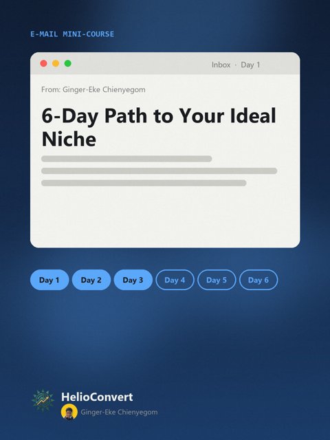 6-Day Path to Your Ideal Niche