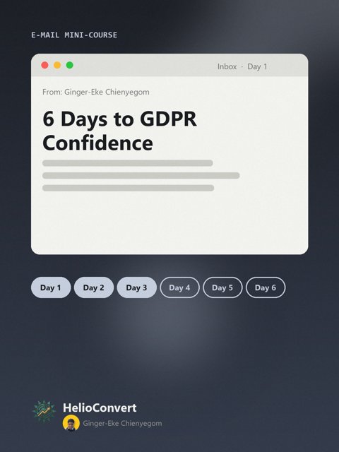 6 Days to GDPR Confidence
