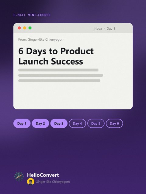 6 Days to Product Launch Success