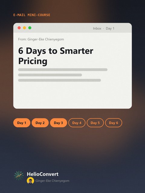 6 Days to Smarter Pricing