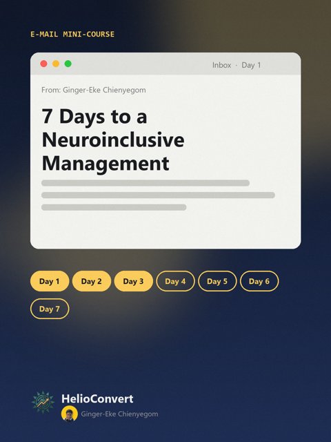 7 Days to a Neuroinclusive Management