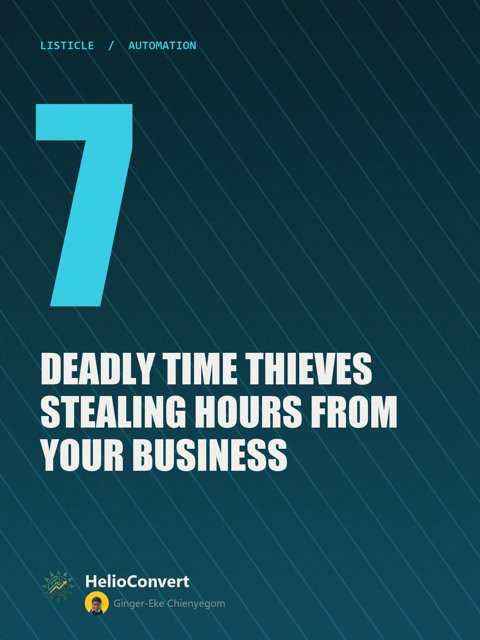 7 Deadly Time Thieves Stealing Hours From Your Business