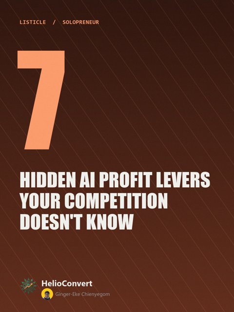 7 Hidden AI Profit Levers Your Competition Doesn't Know