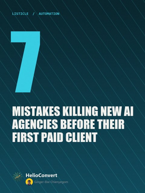 7 Mistakes Killing New AI Agencies Before Their First Paid Client