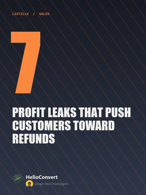 7 Profit Leaks That Push Customers Toward Refunds