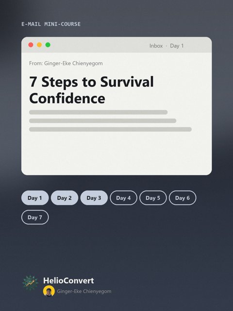 7 Steps to Survival Confidence