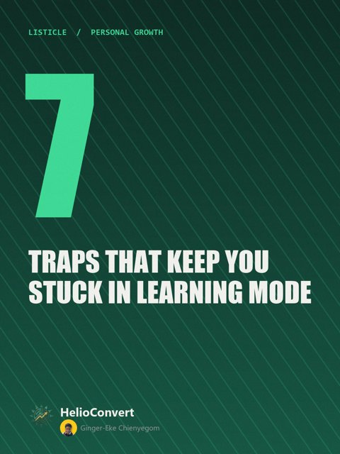 7 Traps That Keep You Stuck in Learning Mode
