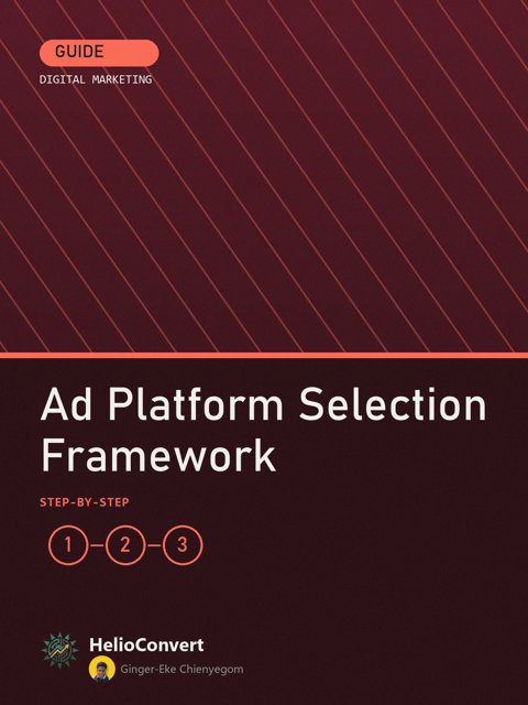 Ad Platform Selection Framework