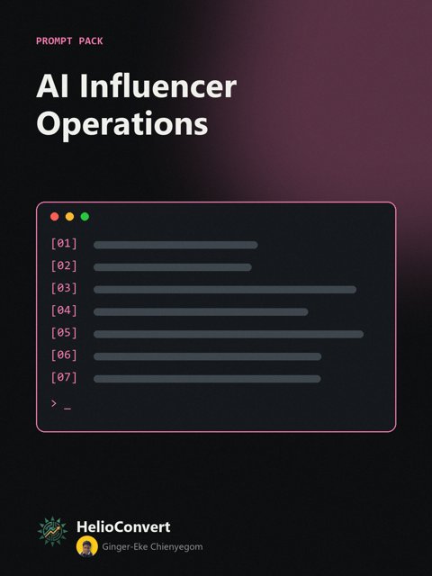 AI Influencer Operations