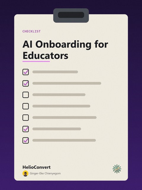 AI Onboarding for Educators