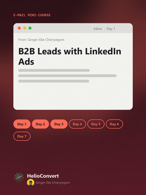 B2B Leads with LinkedIn Ads