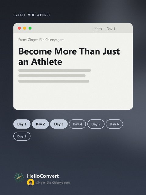 Become More Than Just an Athlete