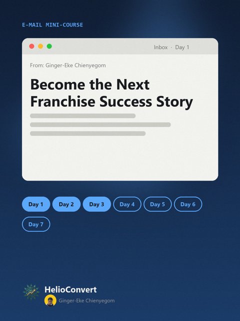 Become the Next Franchise Success Story