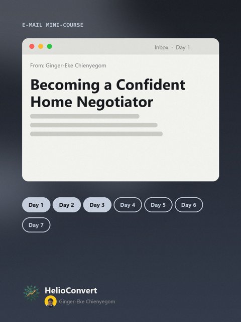 Becoming a Confident Home Negotiator