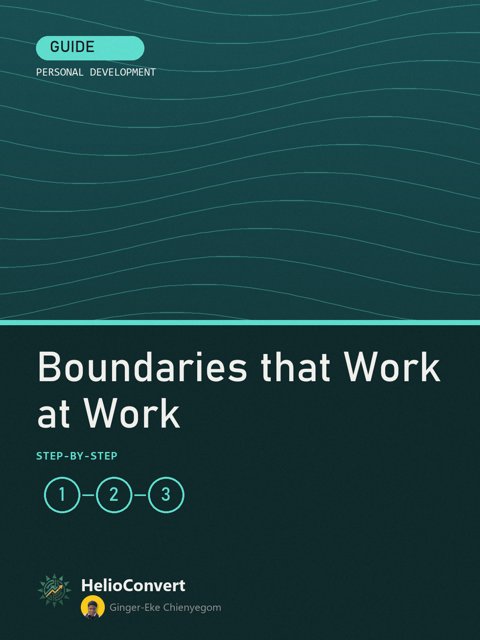 Boundaries that Work at Work