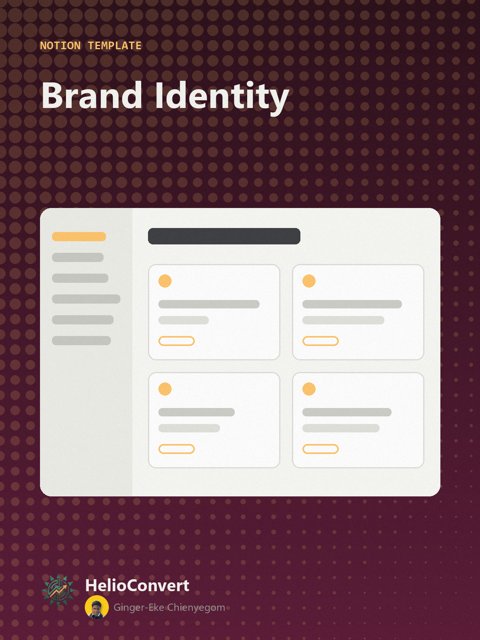 Brand Identity: Notion Template cover