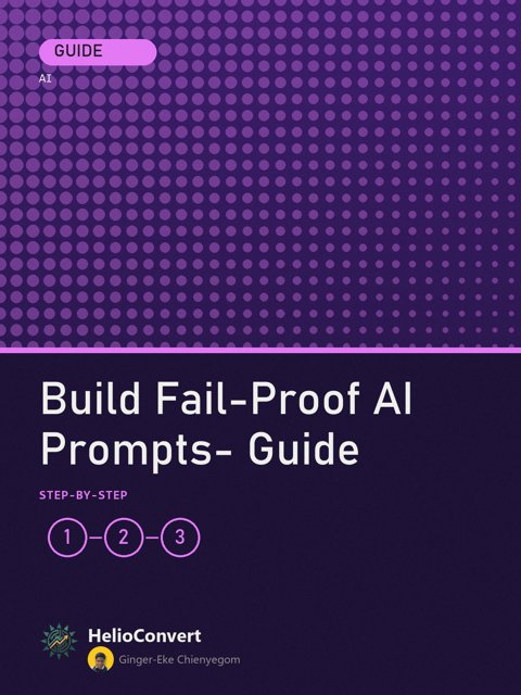 Build Fail-Proof AI Prompts- Guide