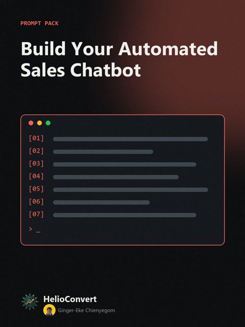 Build Your Automated Sales Chatbot