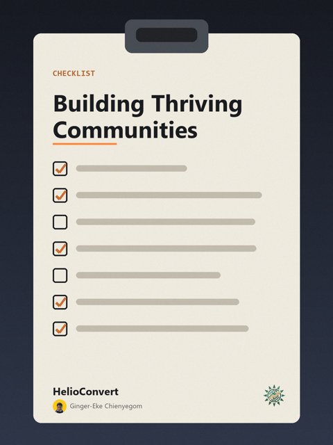 Building Thriving Communities