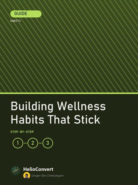 Building Wellness Habits That Stick