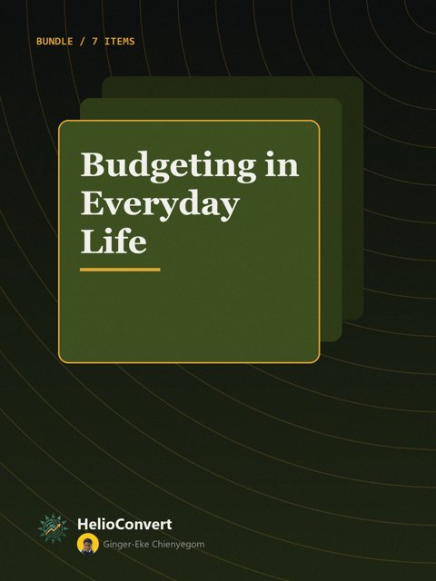 Budgeting in Everyday Life