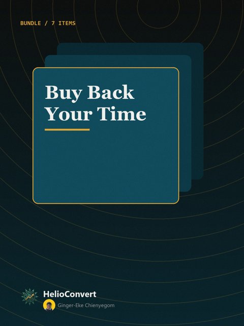 Buy Back Your Time