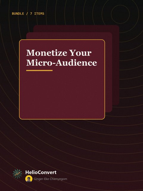 Monetize Your Micro-Audience