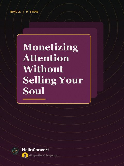 Monetizing Attention Without Selling Your Soul