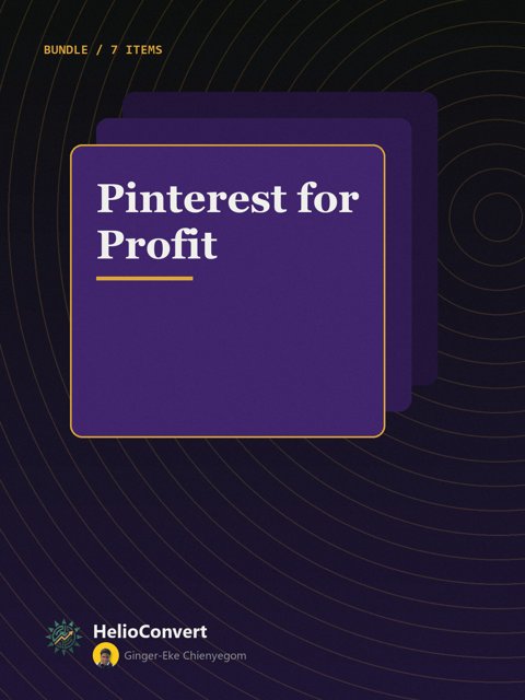 Pinterest for Profit