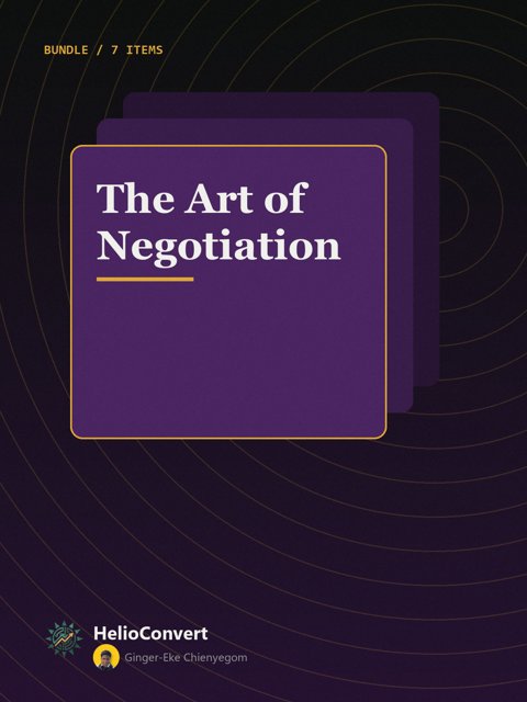 The Art of Negotiation