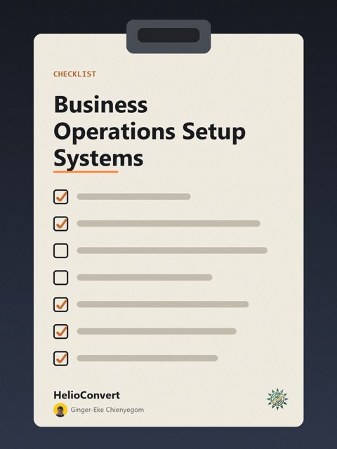 Business Operations Setup Systems