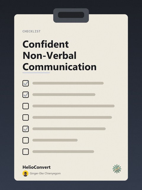 Confident Non-Verbal Communication