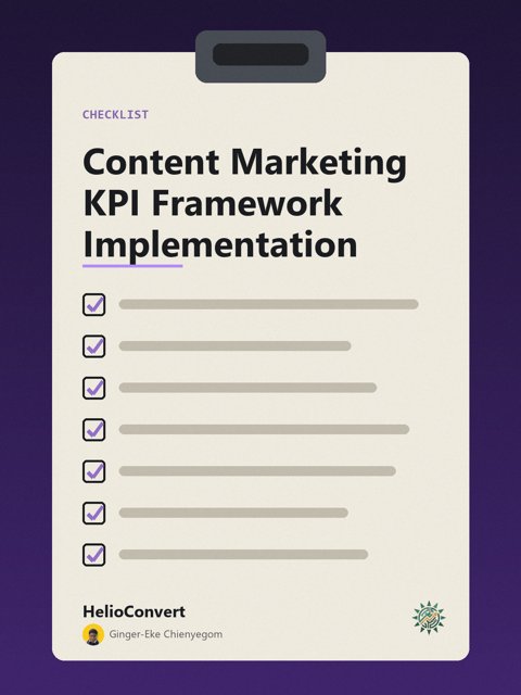 Content Marketing KPI Framework Implementation