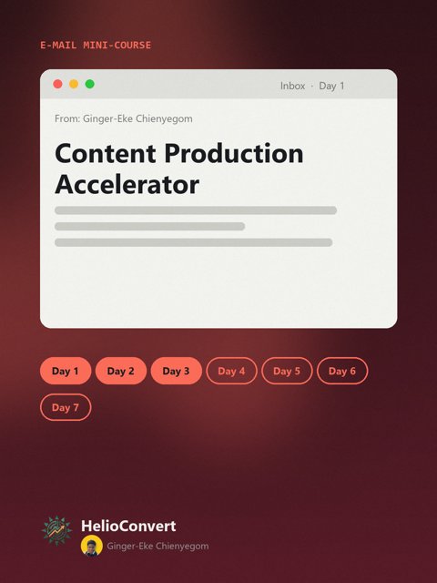 Content Production Accelerator