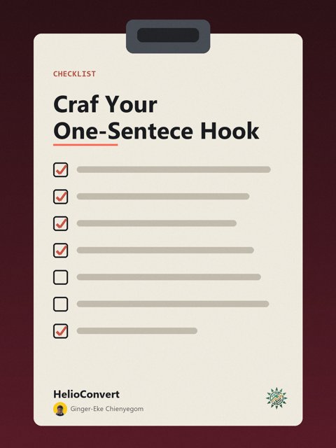 Craf Your One-Sentece Hook
