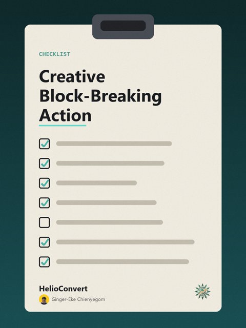 Creative Block-Breaking Action