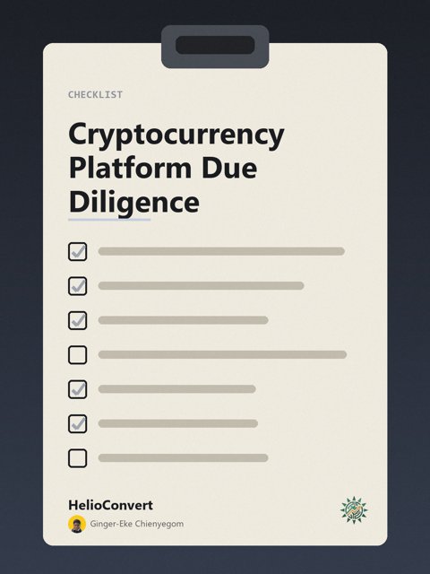 Cryptocurrency Platform Due Diligence
