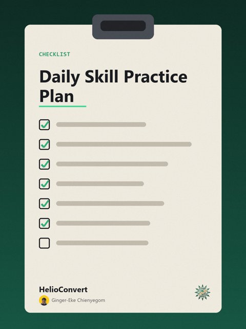 Daily Skill Practice Plan
