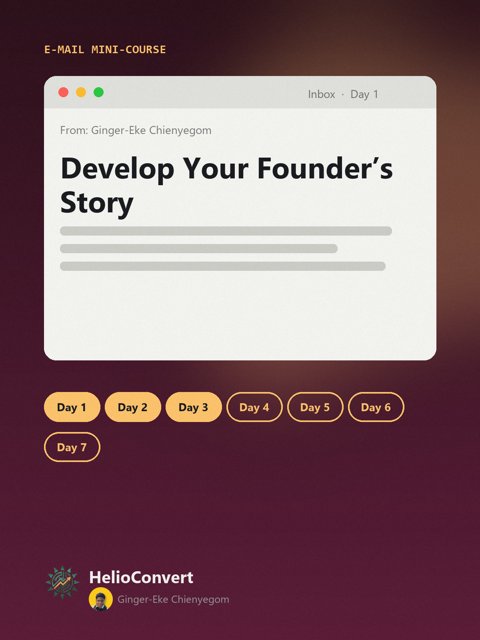 Develop Your Founder’s Story