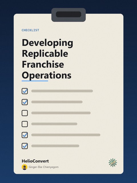 Developing Replicable Franchise Operations