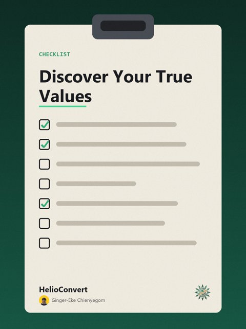 Discover Your True Values