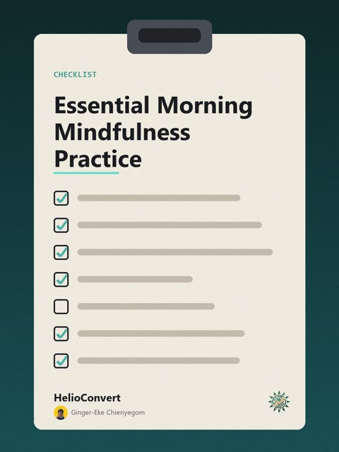 Essential Morning Mindfulness Practice