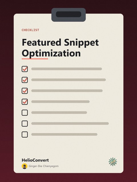 Featured Snippet Optimization