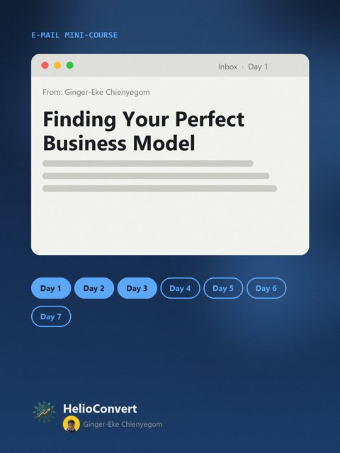 Finding Your Perfect Business Model