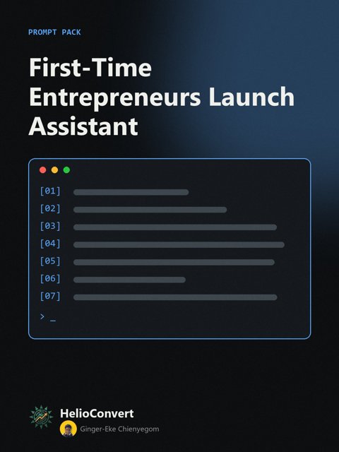 First-Time Entrepreneurs Launch Assistant
