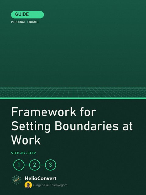 Framework for Setting Boundaries at Work