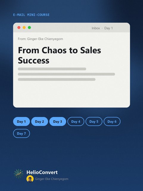 From Chaos to Sales Success